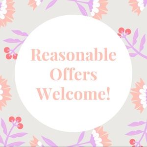 Accepting reasonable offers!